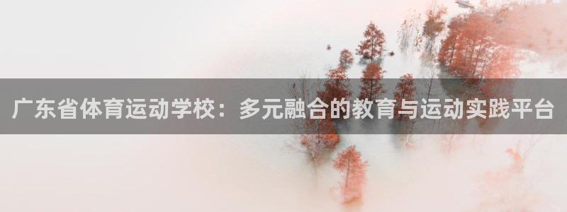  3377体育唯一官方网站：广东省体育运动学校：多元融合的教育